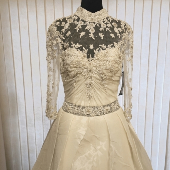 Stephen Yearick Ivory Lace Wedding Dress - Picture 5 of 9